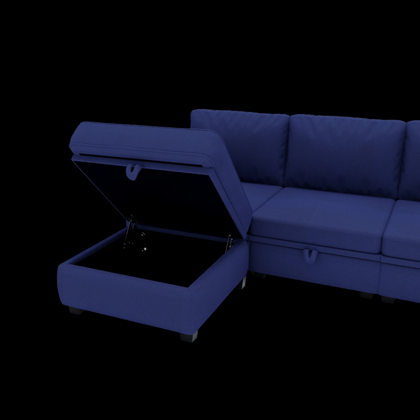 UNITED WE WIN Modular Sectional Sofa U Shaped Modular Couch with Reversible Chaise Modular Sofa Sectional Couch with Storage Seats