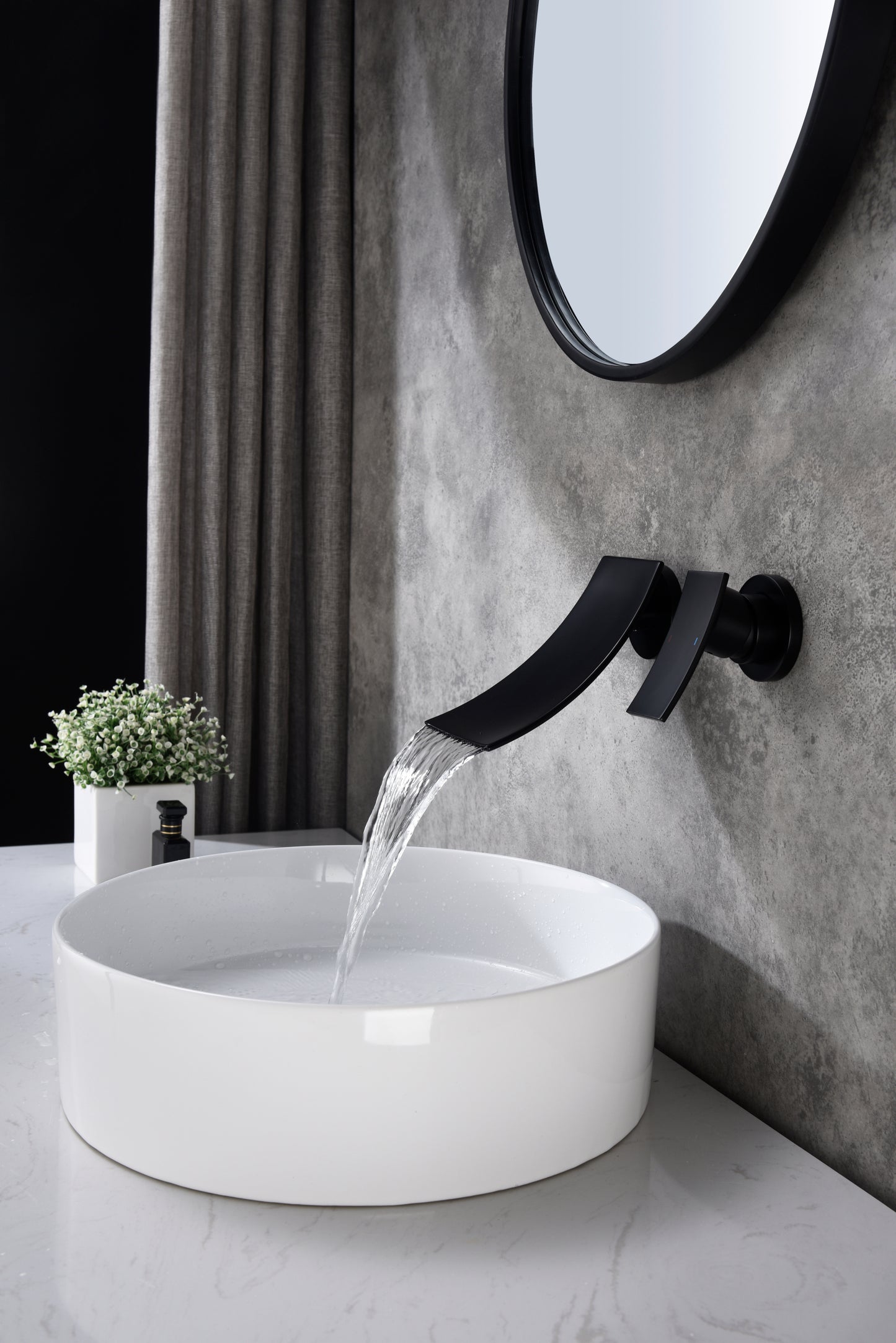 Bathroom Faucet with Wall Mount Design