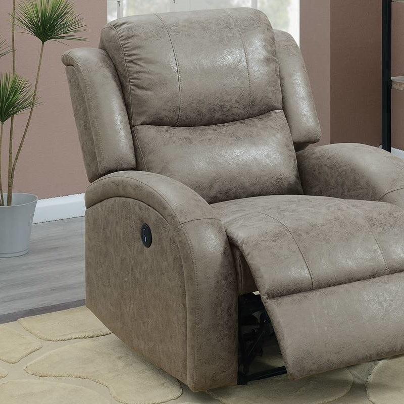 Ultimate Comfort Stone Power Recliner with Seamless Relaxation