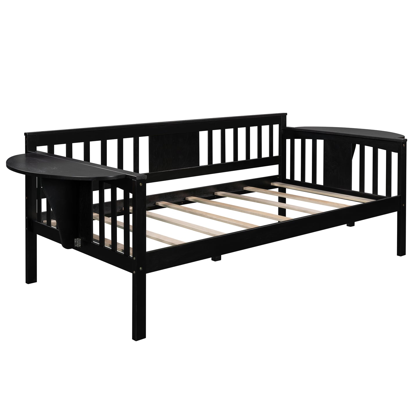 Twin size Daybed, Wood Slat Support, Espresso