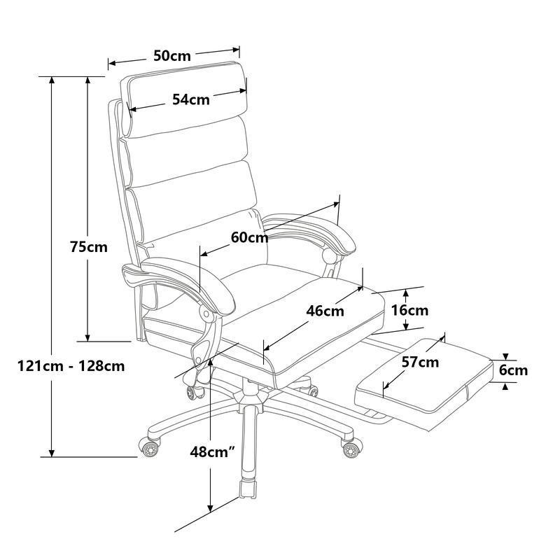 Exectuive Chair High Back Adjustable Managerial Home Desk Chair