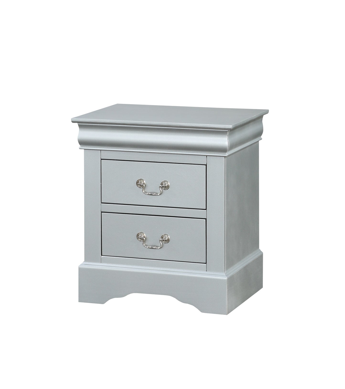 Louis Philippe III Nightstand in Platinum 26703