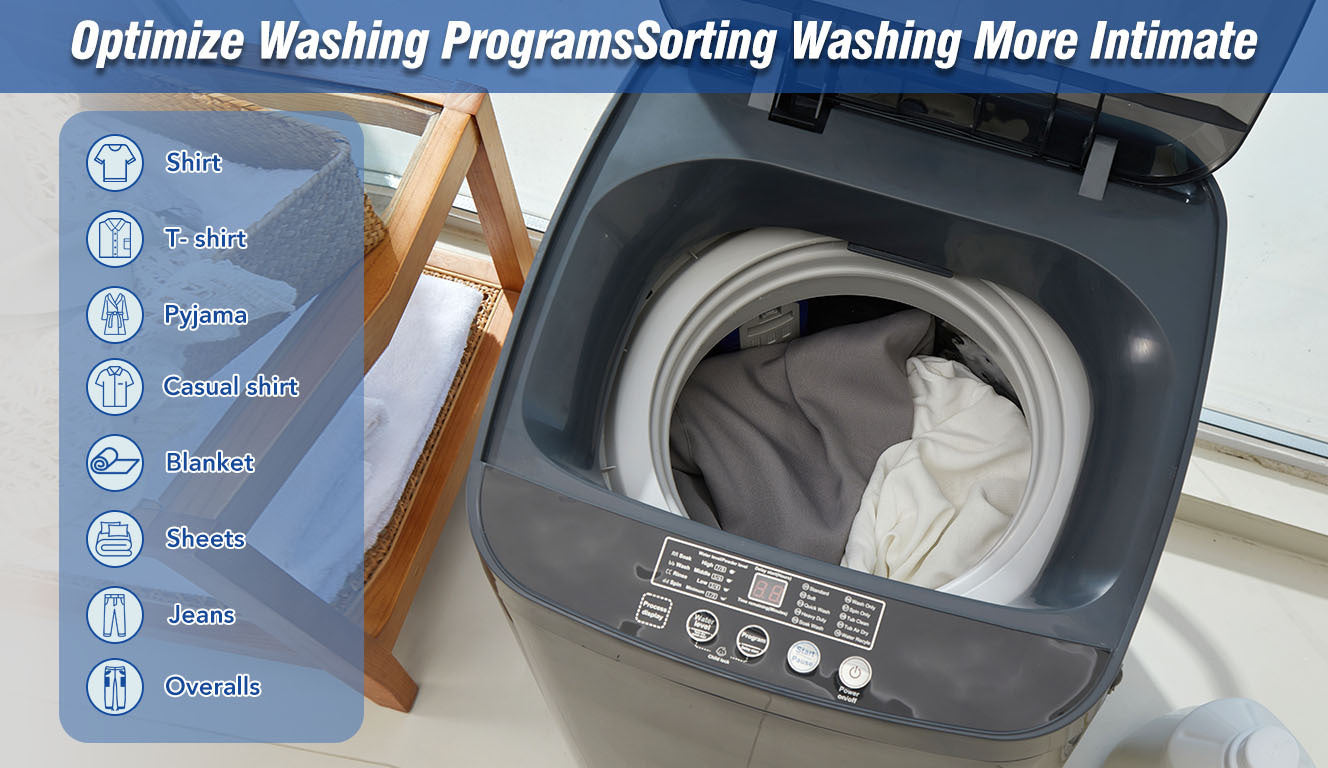 Compact Automatic Home Washer with Versatile Programs