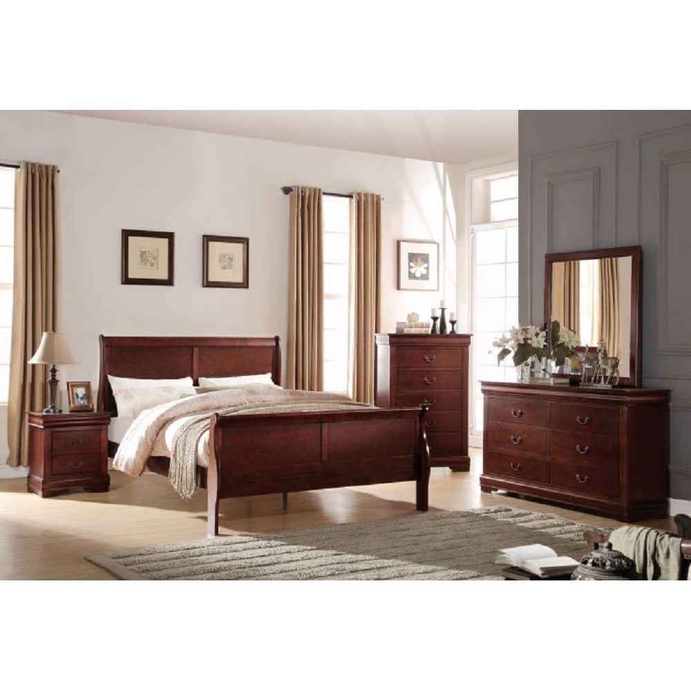 Louis Philippe Full Bed in Cherry 23757F