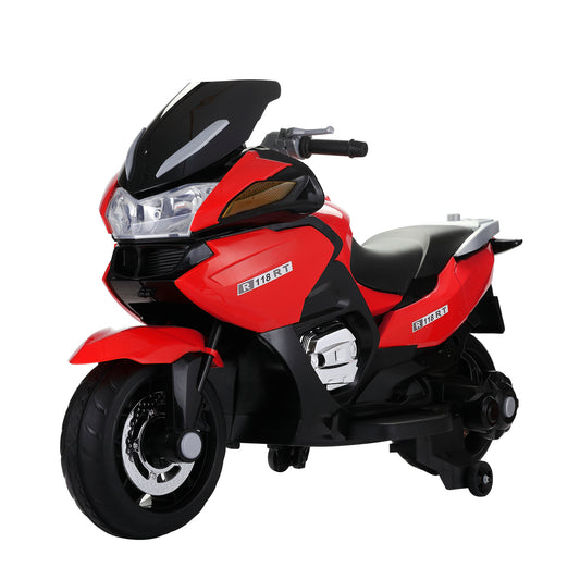 12V Electric Battery Powered Kids Ride On Motorcycle - red