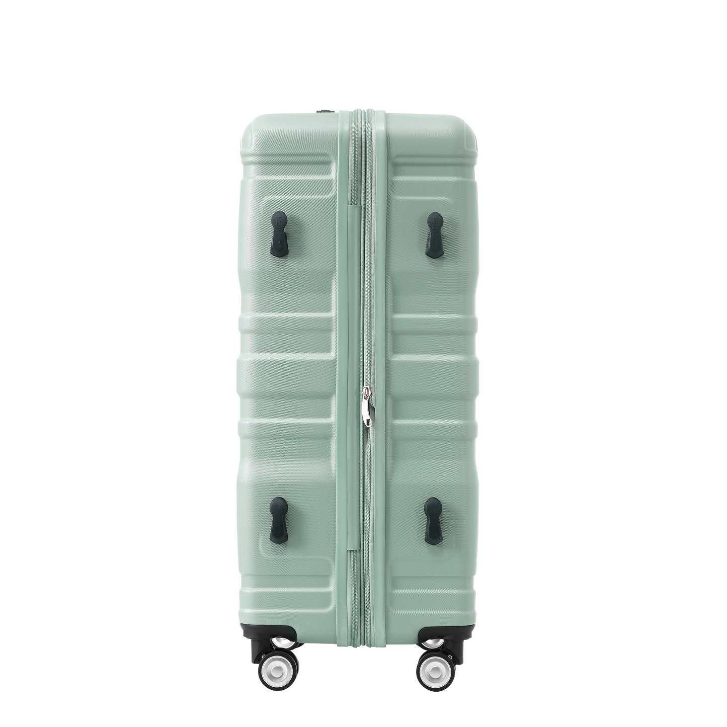 Luggage Sets New Model Expandable ABS Hardshell 3pcs Clearance Luggage Hardside Lightweight Durable Suitcase sets Spinner Wheels Suitcase with TSA Lock 20''24''28''( light green)