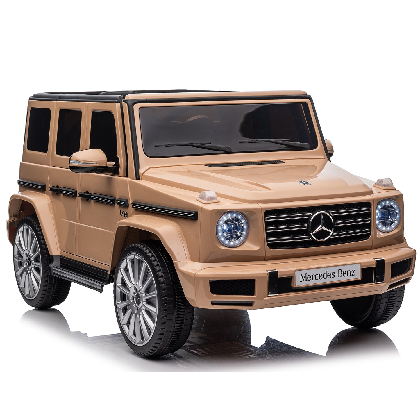 Licensed Mercedes-Benz G500,24V Kids ride on toy 2.4G W/Parents Remote Control,electric car for kids,Three speed adjustable,Power display, USB,MP3 ,Bluetooth,LED light,Three-point safety belt