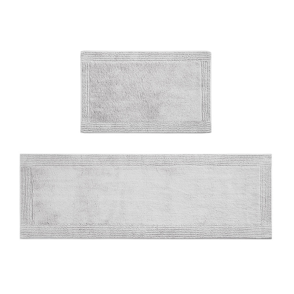 Cloud-Like Comfort 100% Cotton Reversible Bath Rug with Plush 3000GSM Luxe