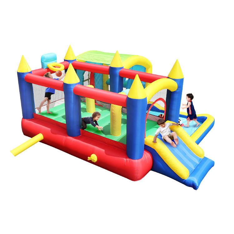 Ultimate 7-in-1 Inflatable Bounce House with Ball Pit and Obstacle Course for Kids' Indoor and Outdoor Parties