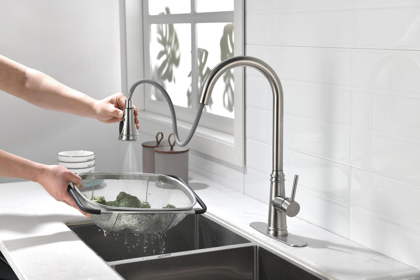 Touch Single Handle Bathroom Vanity Sink Faucet