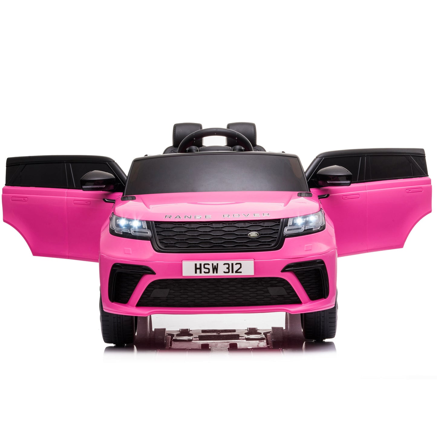 12V Licensed Range Rover Kids Ride-On Car, Battery Powered Vehicle w/ Remote Control, LED Lights, Music, Spring Suspension, Soft Start, Electric Car Toy Gift