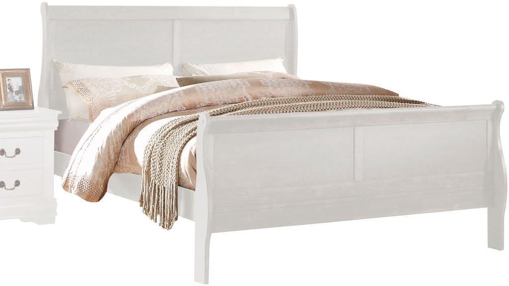 Louis Philippe Queen Bed in White 23830Q