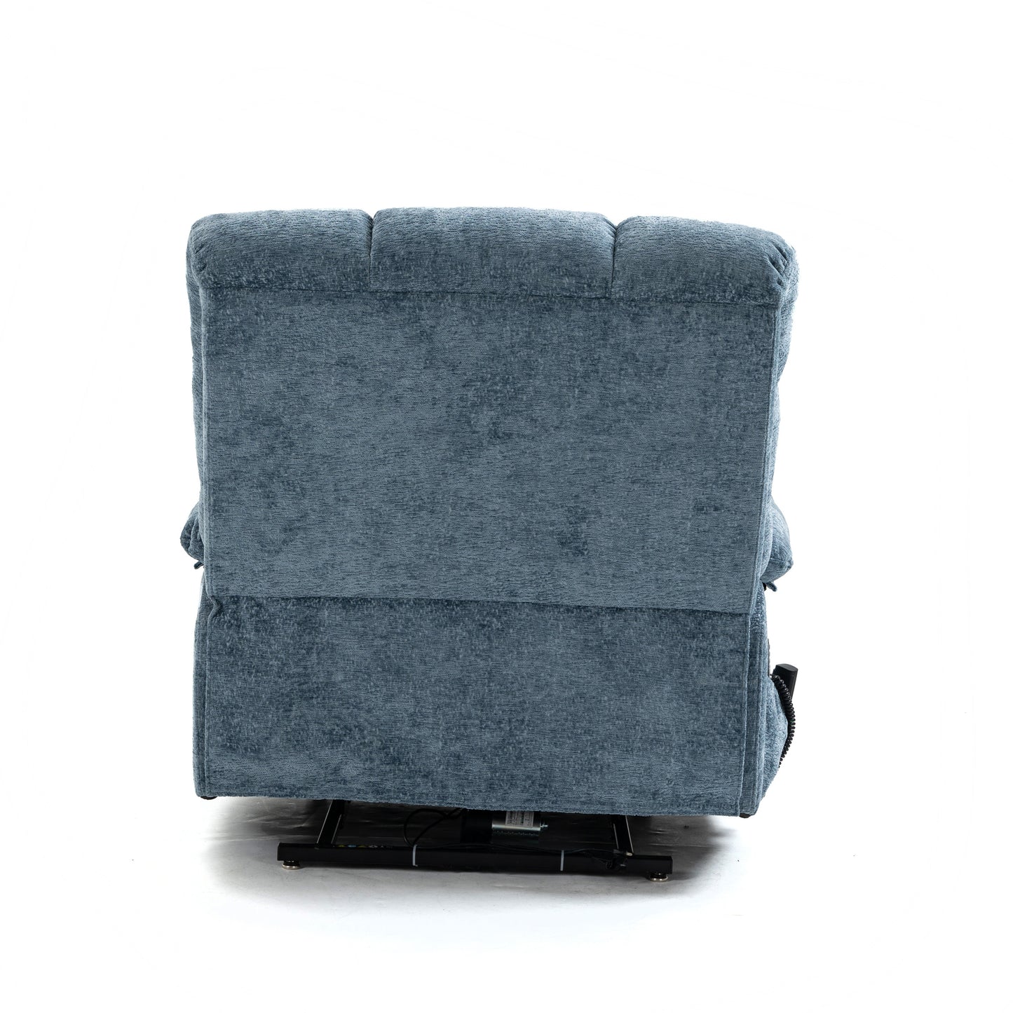 Large Blue Power Lift Recliner Chair with Massage and Heat