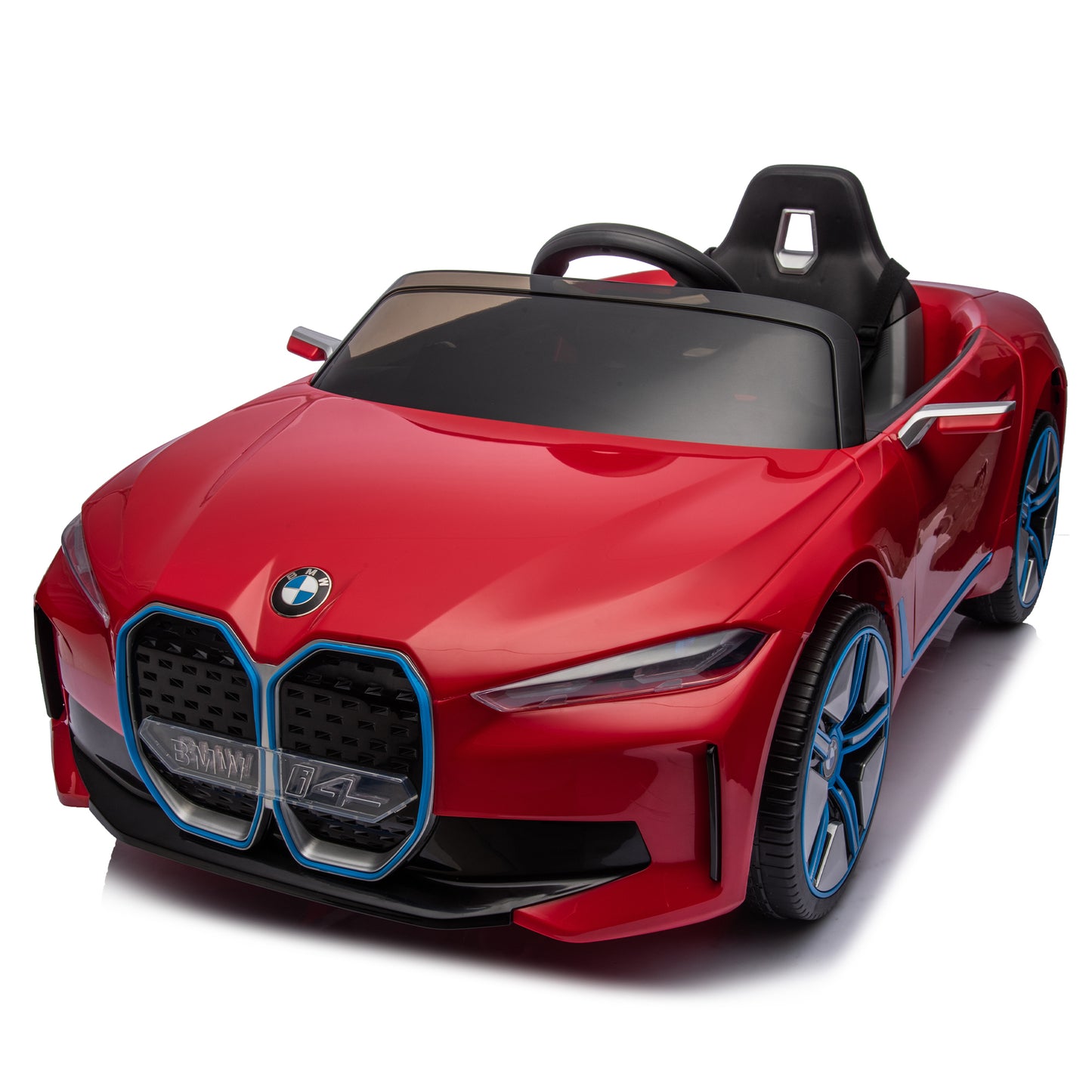 Licensed BMW I4,12v Kids ride on car 2.4G W/Parents Remote Control,electric car for kids,Three speed adjustable,Power display, USB,MP3 ,Bluetooth,LED light,Two-point safety belt,story