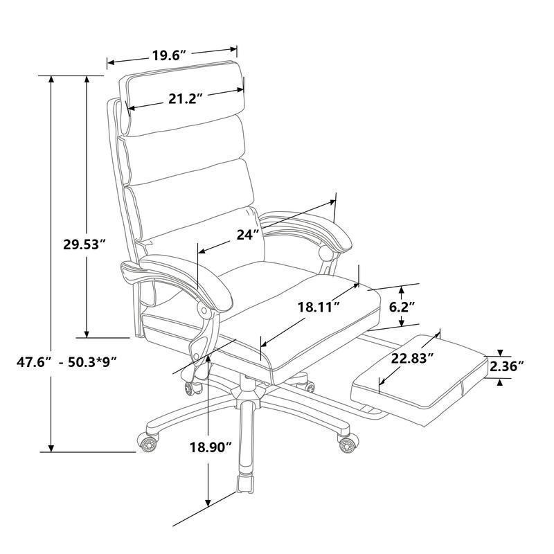 Exectuive Chair High Back Adjustable Managerial Home Desk Chair