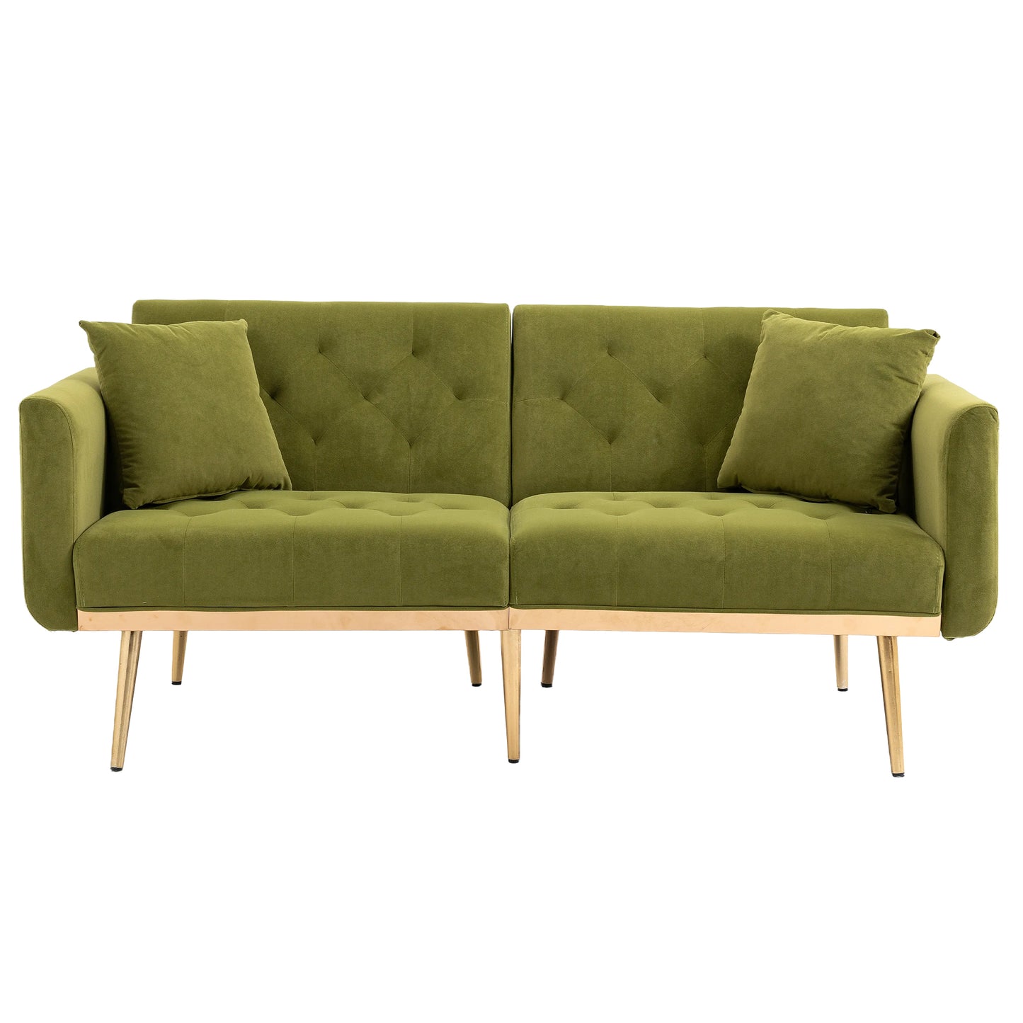 Velvet  Sofa , Accent sofa .loveseat sofa with metal  feet