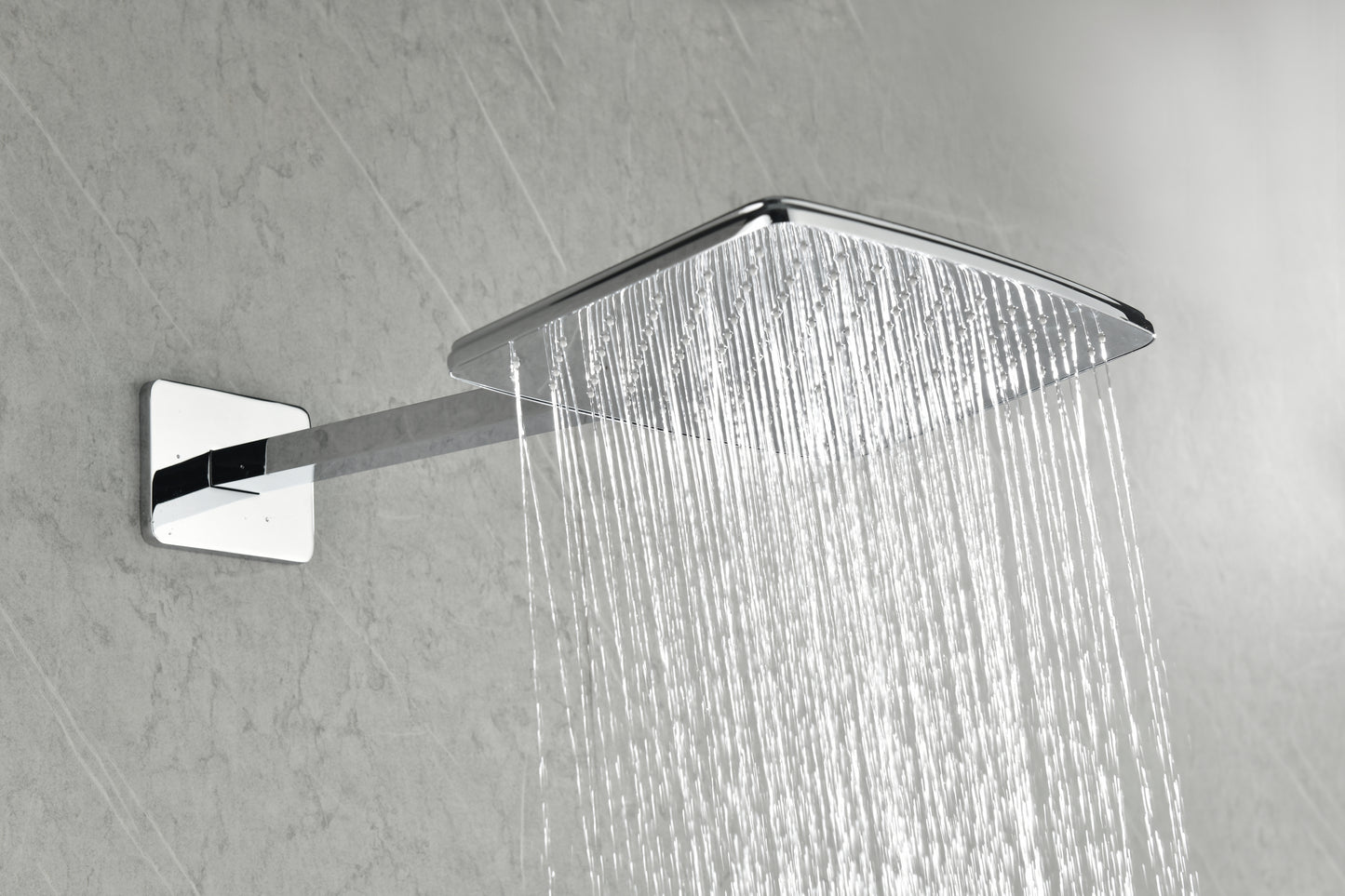 Luxurious Rainfall Shower System with Hand Shower and Slide Bar