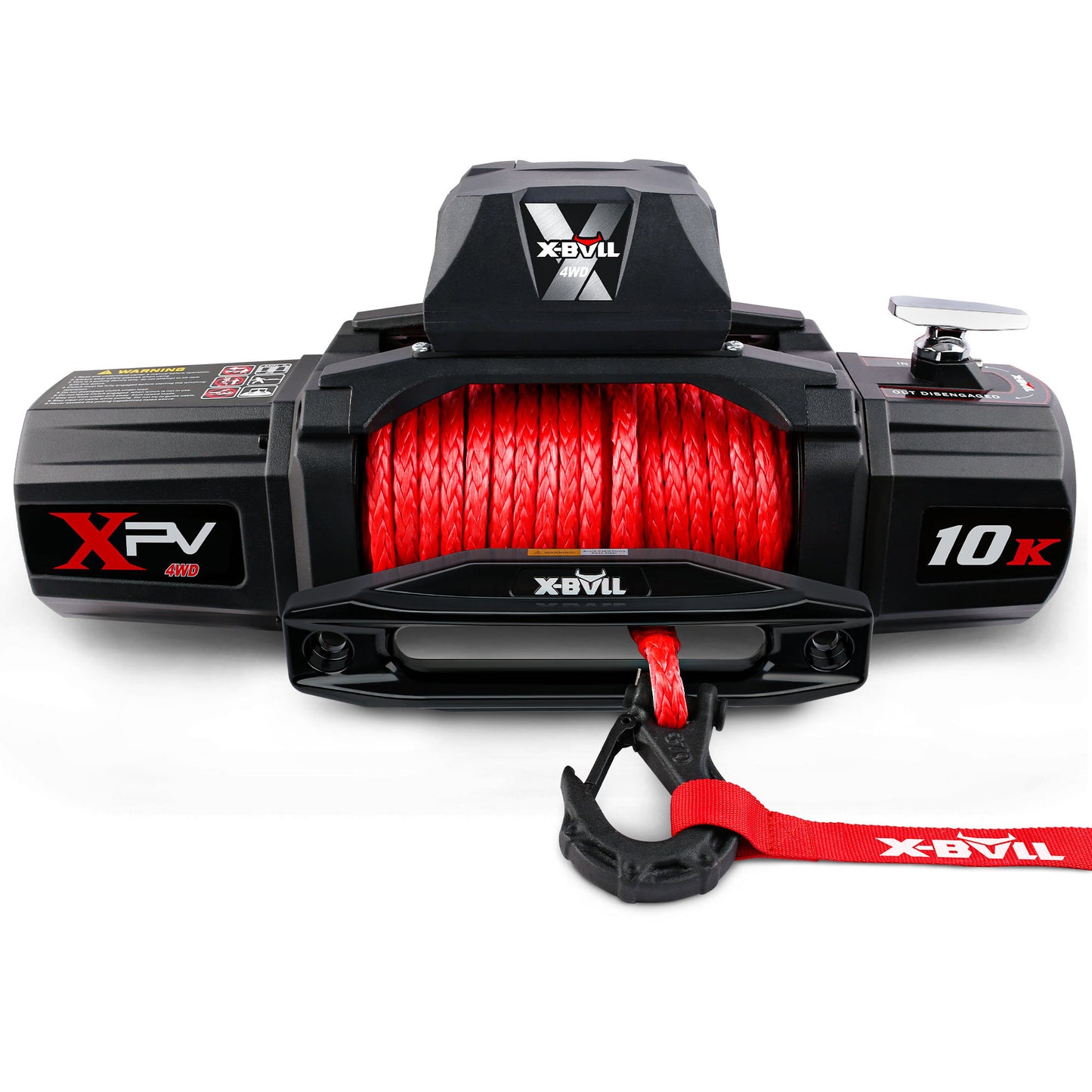 X-BULL 10000 lb. Electric Winch Kit with Wireless Remote and Synthetic Rope