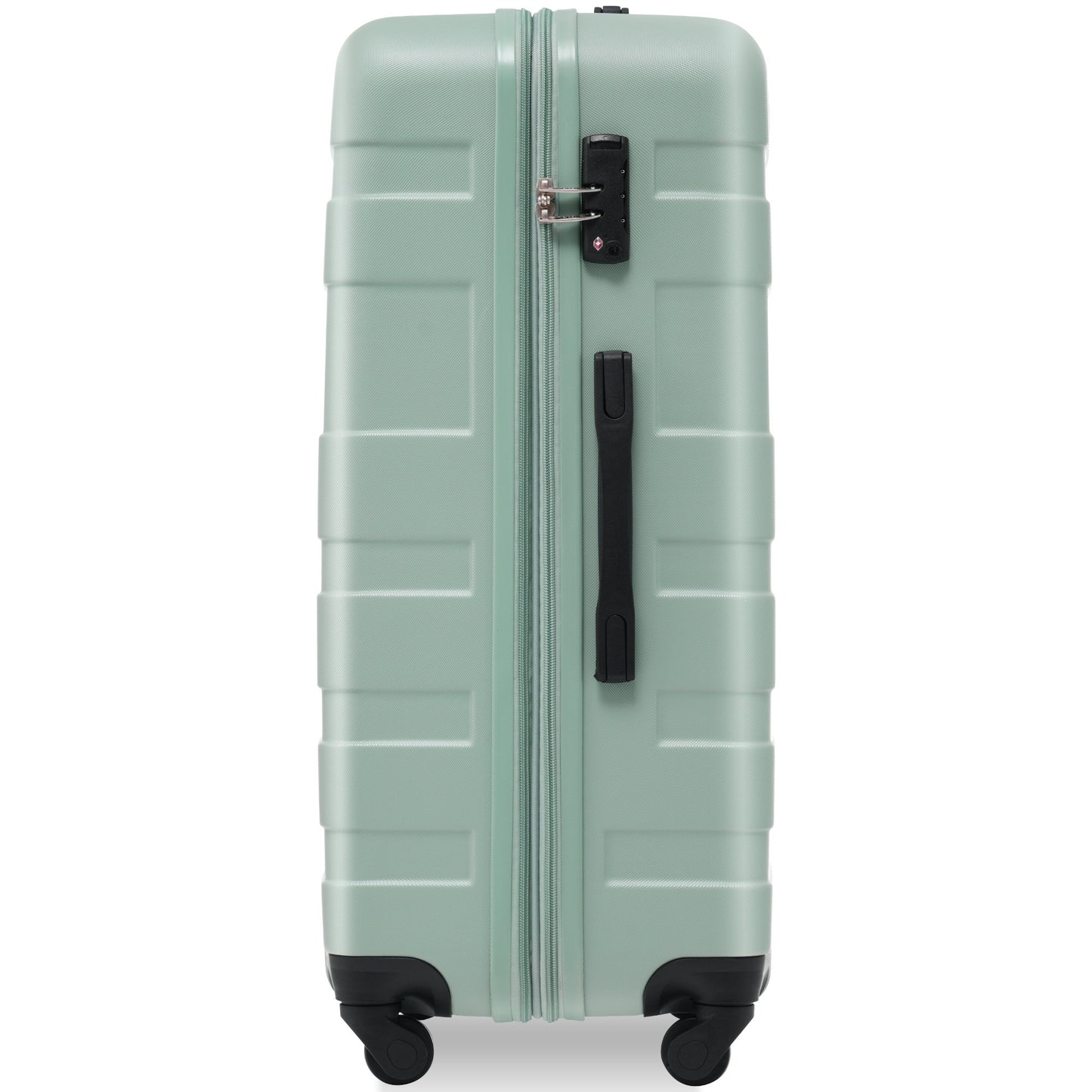 Luggage Sets New Model Expandable ABS Hardshell 3pcs Clearance Luggage Hardside Lightweight Durable Suitcase sets Spinner Wheels Suitcase with TSA Lock 20''24''28''( Green)