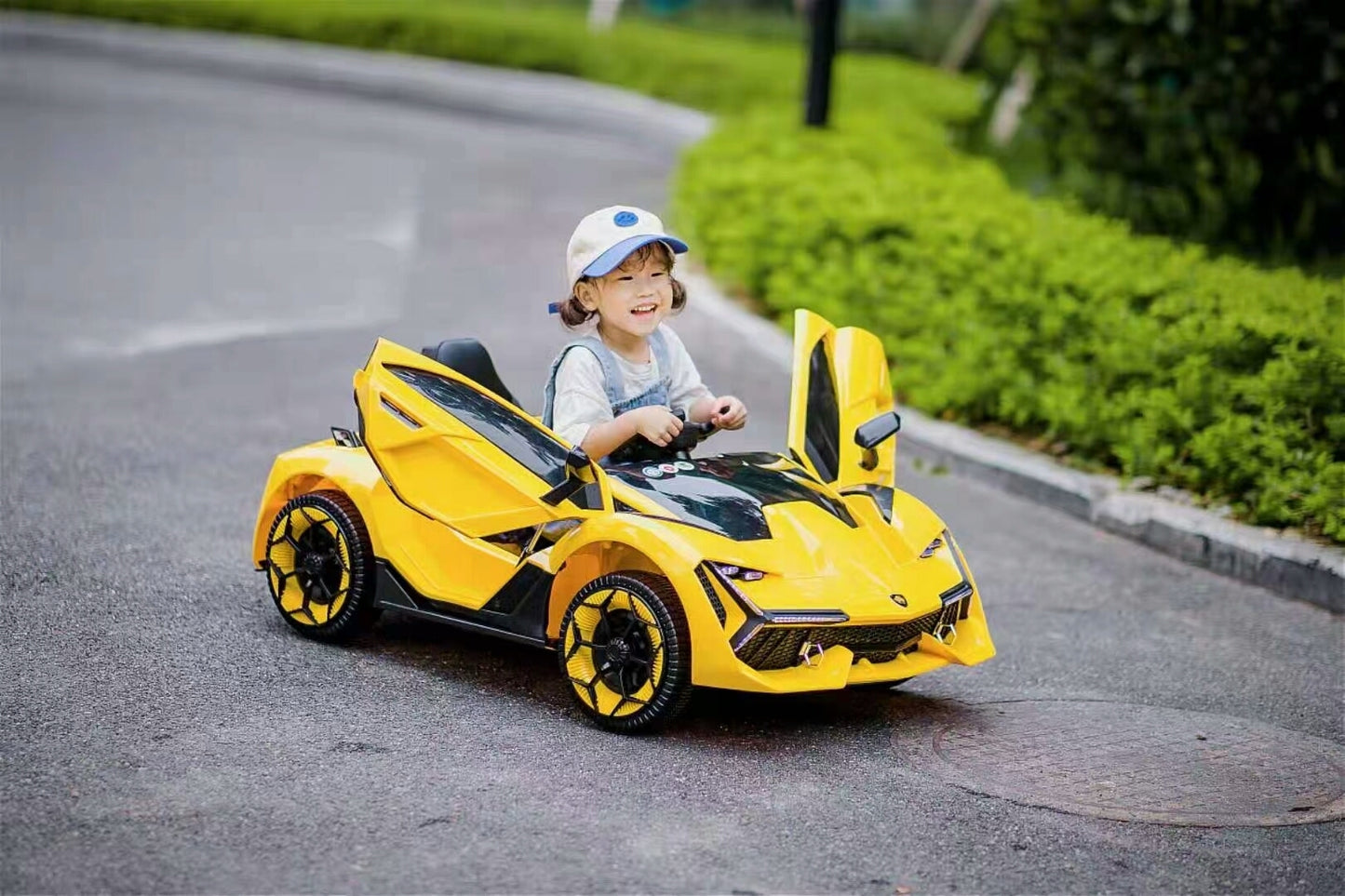 Electric Ride-On Car with Remote Control for Kids 3-6 Years