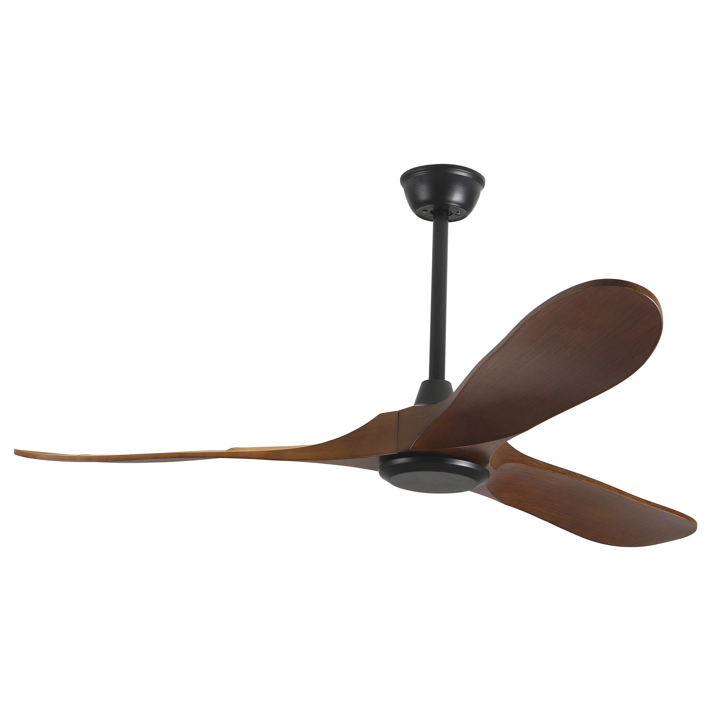 56 Black Ceiling Fan with Remote Control and DC Motor - Elegant and Efficient Option