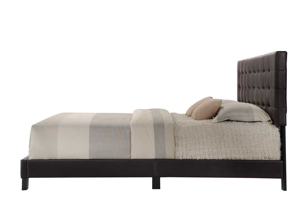 Masate Queen Bed in Espresso PU 26350Q