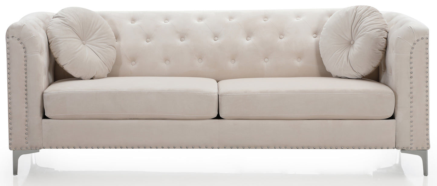 Pompano G898A-S Sofa ( 2 Boxes ) , IVORY