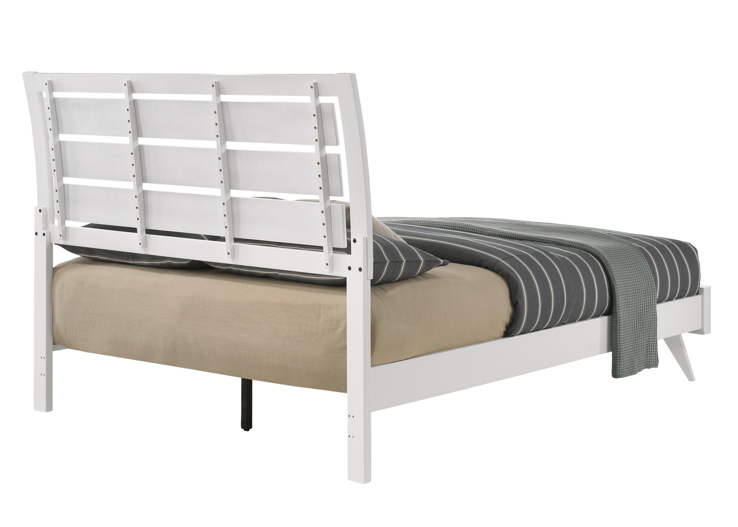 Cerys QUEEN BED White Finish BD01558Q