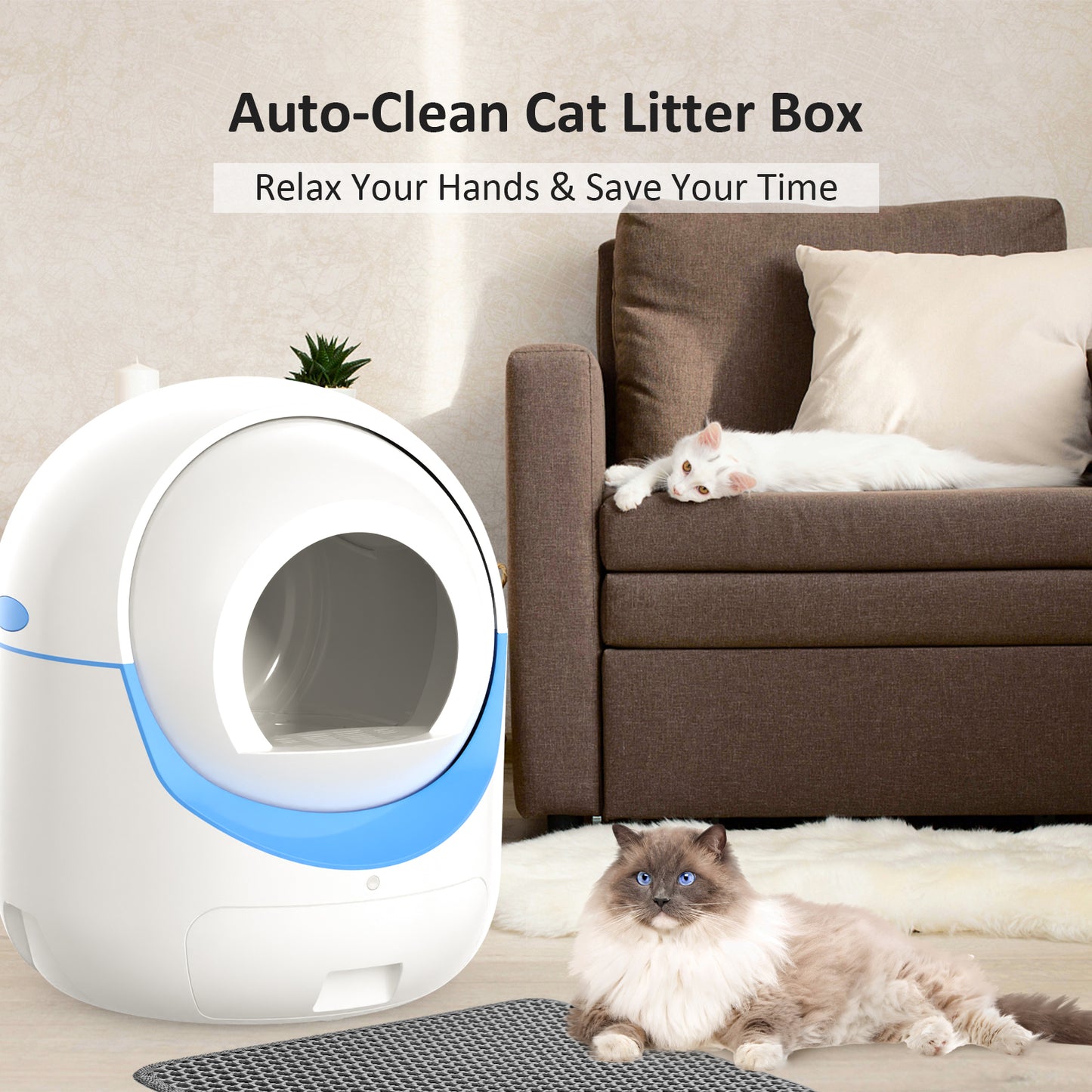 Self Cleaning Cat Litter Box, Automatic Cat Litter Box for Cat