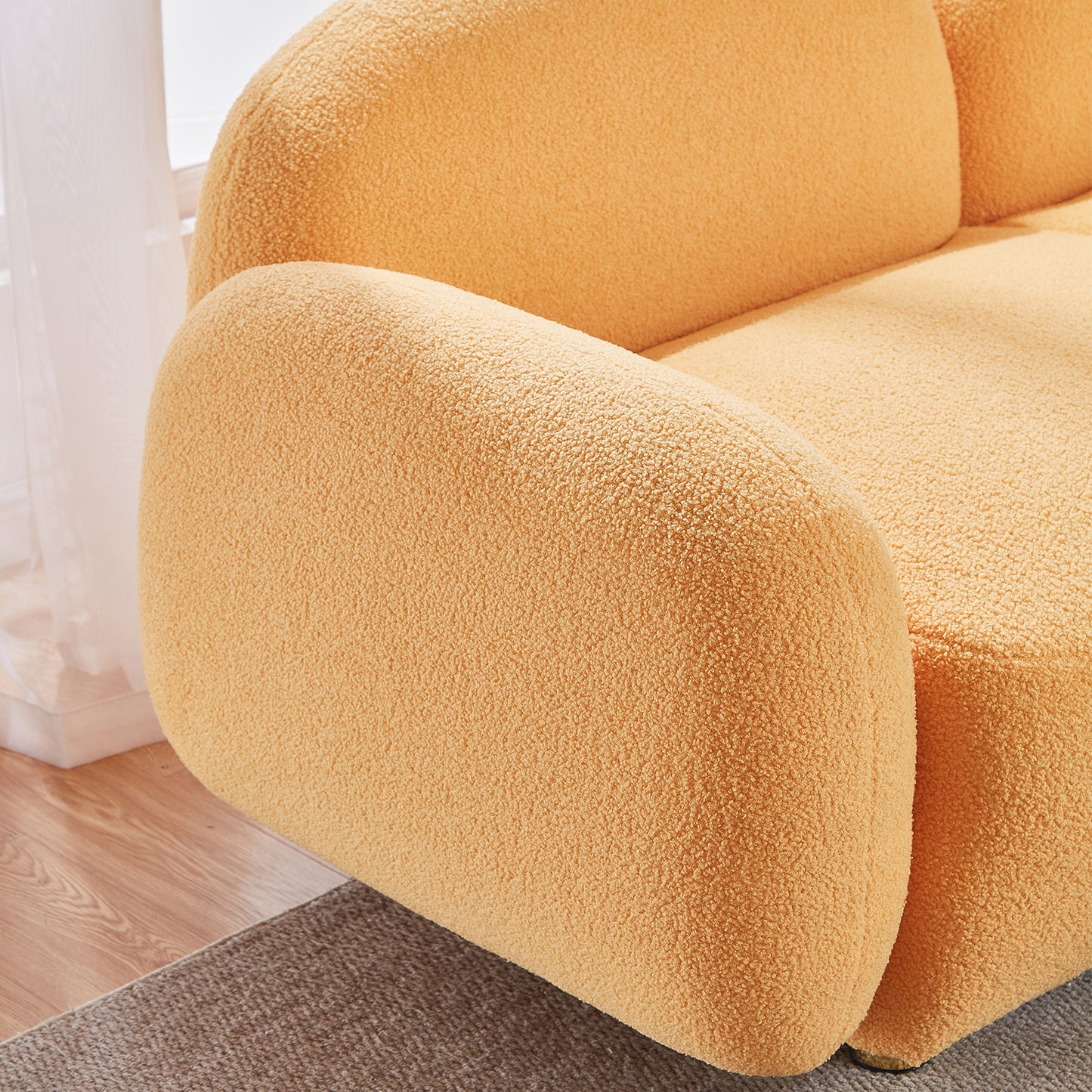 Velvet Upholstered Sofa - Luxurious Plush Couch for Ultimate Comfort and Style