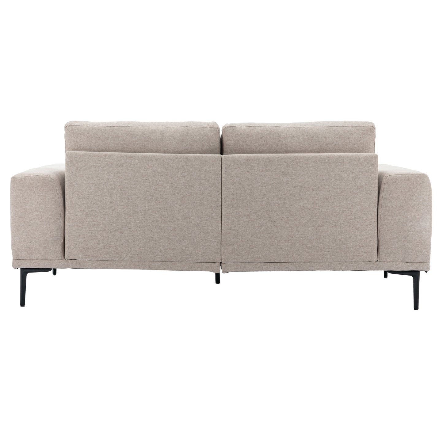 Large Sofa, 74.8 Inch Linen Fabric Loveseat Couch Mid-Century Modern Upholstered Accent Couches for Living Room, Apartment, Bedroom,Beige