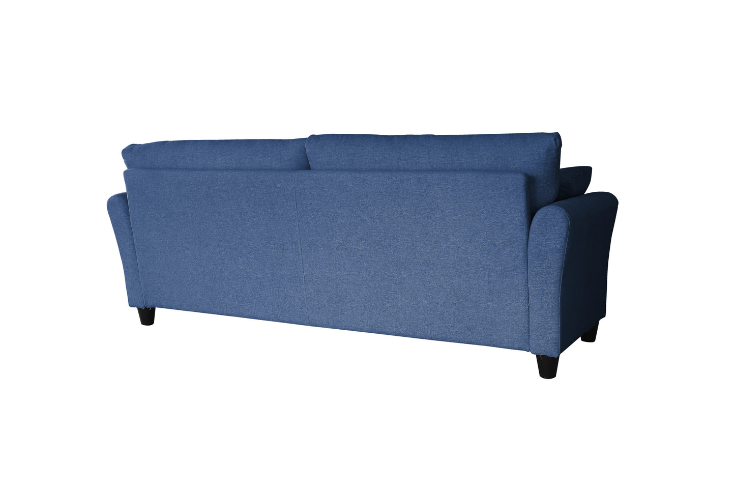 Blue Linen 3-Seat Sofa