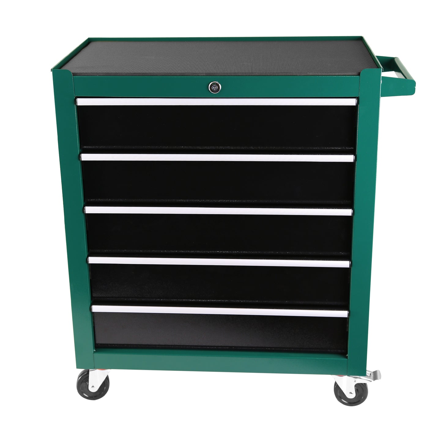 5-Drawers Rolling Tool Chest,Tool Cabinet on Wheels with Keyed Locking System and Drawer Liners,Tool Chest with Link Buckle and can be Combined to Large Cabinet Set,for Warehouse,Garage