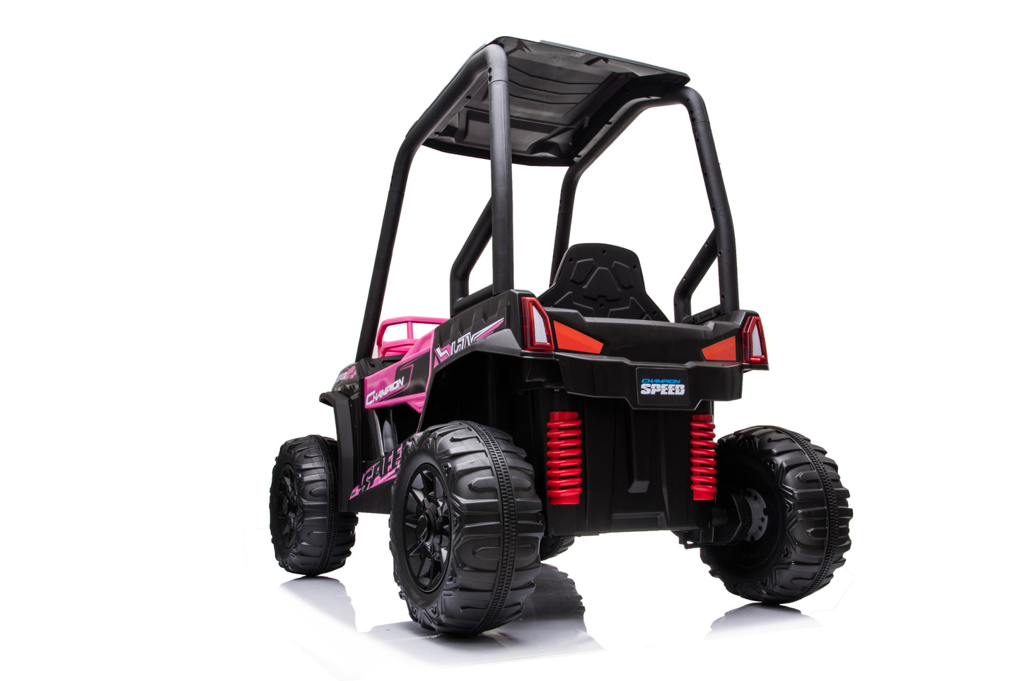 24V Electric Kid Ride On Car with Remote Control, Pink JS370 UTV Ride on Car for Kids