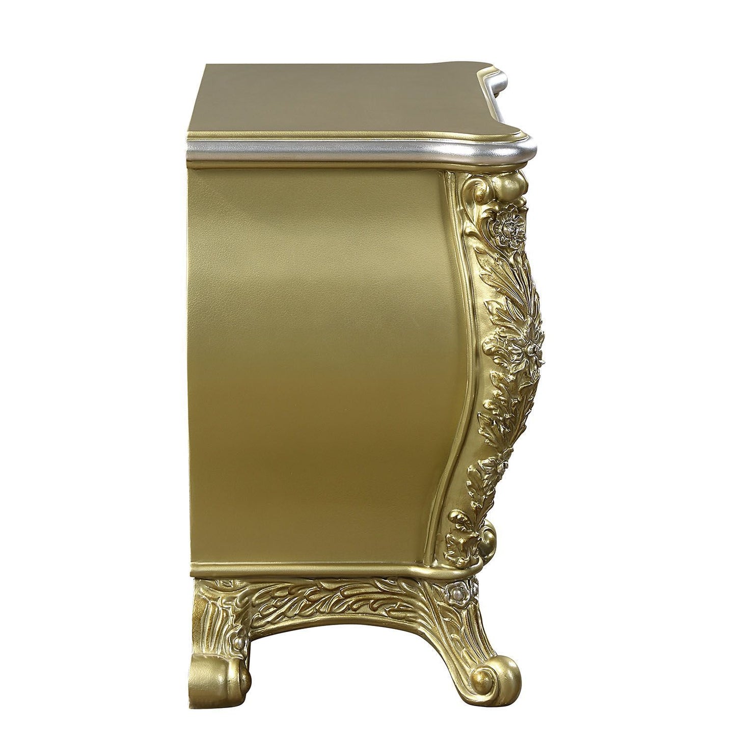 Cabriole NIGHTSTAND Gold Finish BD01464