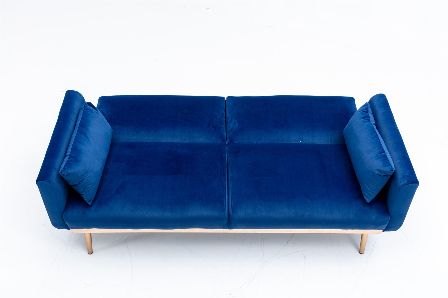 Velvet  Sofa , Accent sofa .loveseat sofa with  metal  feet