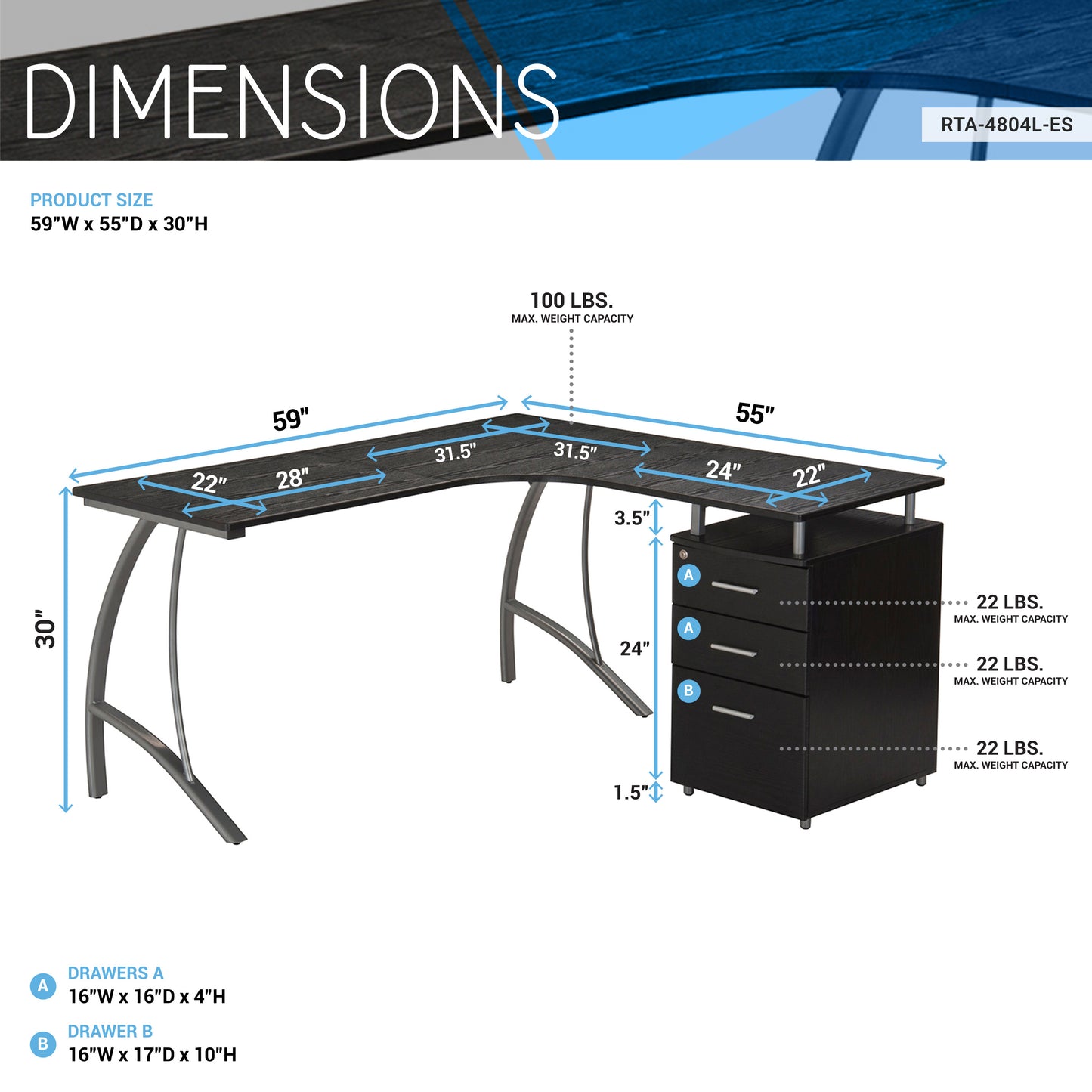 Sophisticated Espresso L-Shaped Computer Desk with Enhanced Storage System