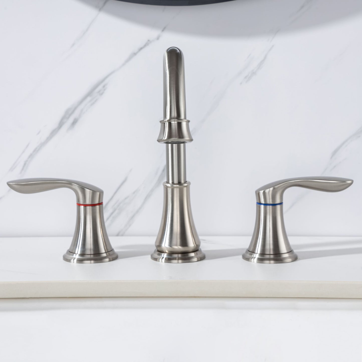 Elegant Widespread Bathroom Faucet Set with Durable Components