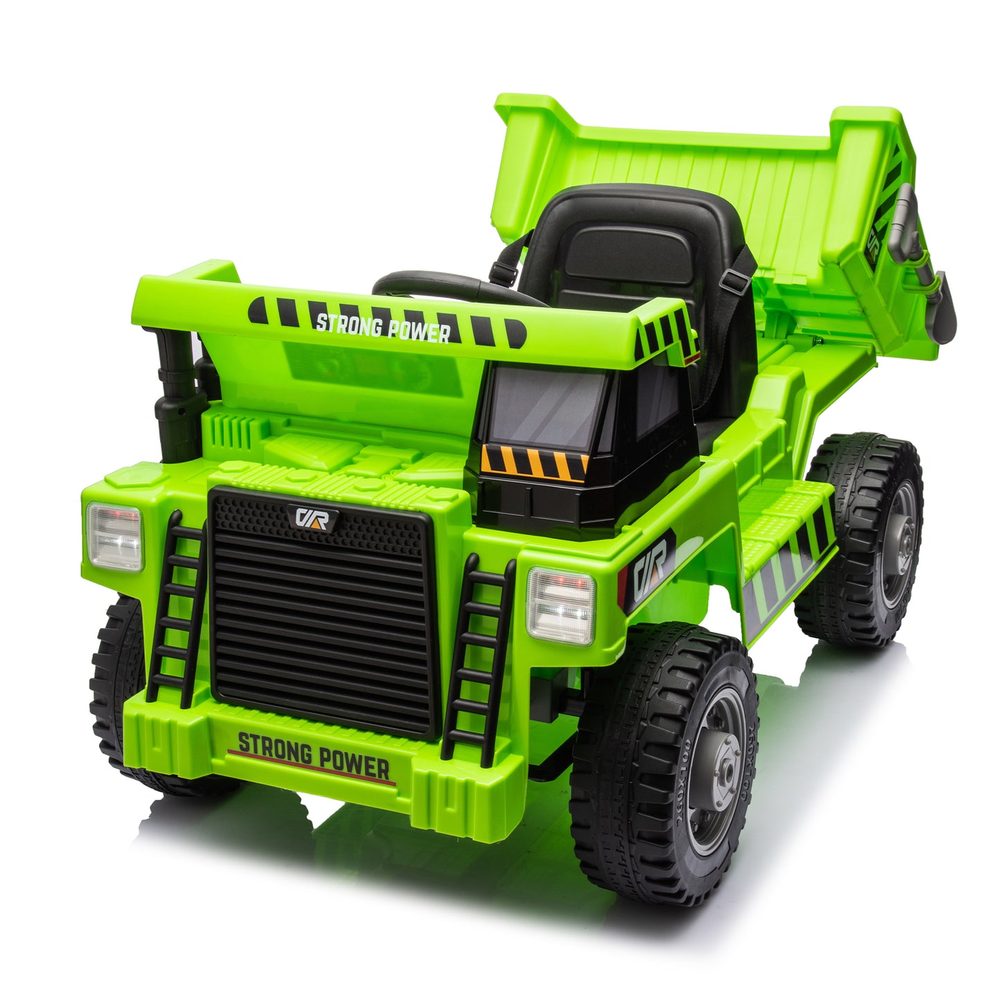 Dump Truck Adventure Ride-On Toy with Parental Control, Electric Dump Bed, Phone Stand, and MP3 Player