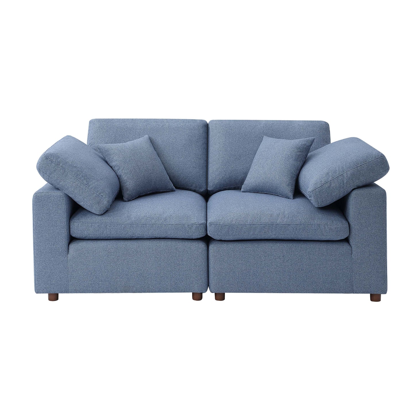 Blue Self-Customization Modern Modular Sectional Sofa Set