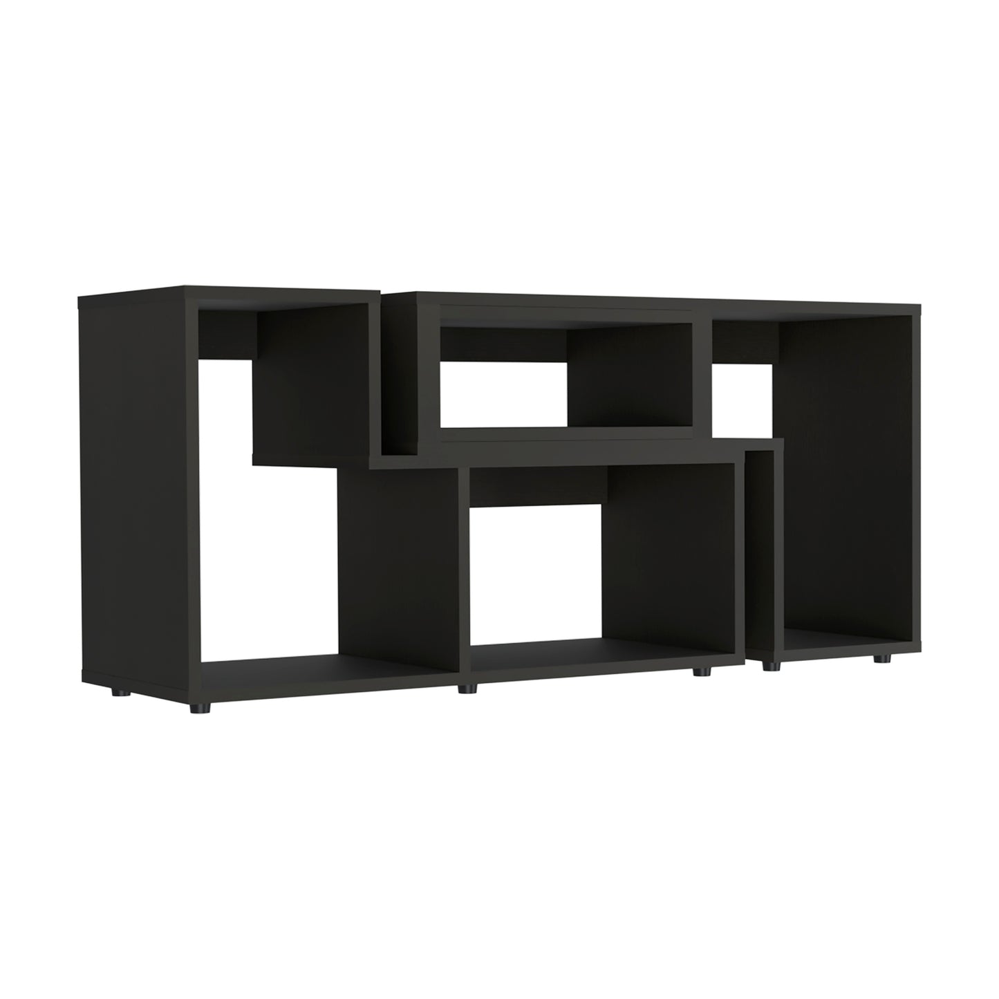 Houston Extendable Black TV Stand for Living Room