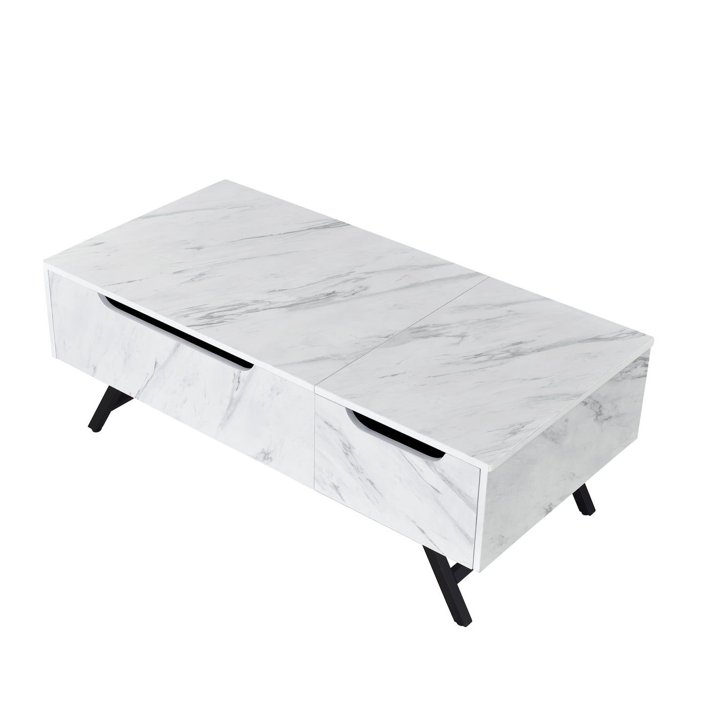 Throm Coffee Table with Lift Top in White Finish LV00830