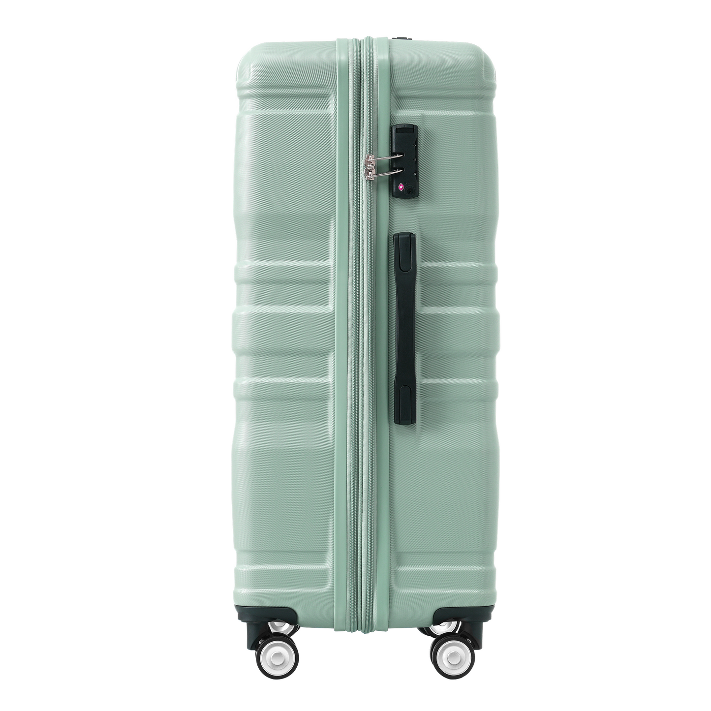 Luggage Sets New Model Expandable ABS Hardshell 3pcs Clearance Luggage Hardside Lightweight Durable Suitcase sets Spinner Wheels Suitcase with TSA Lock 20''24''28''( light green)