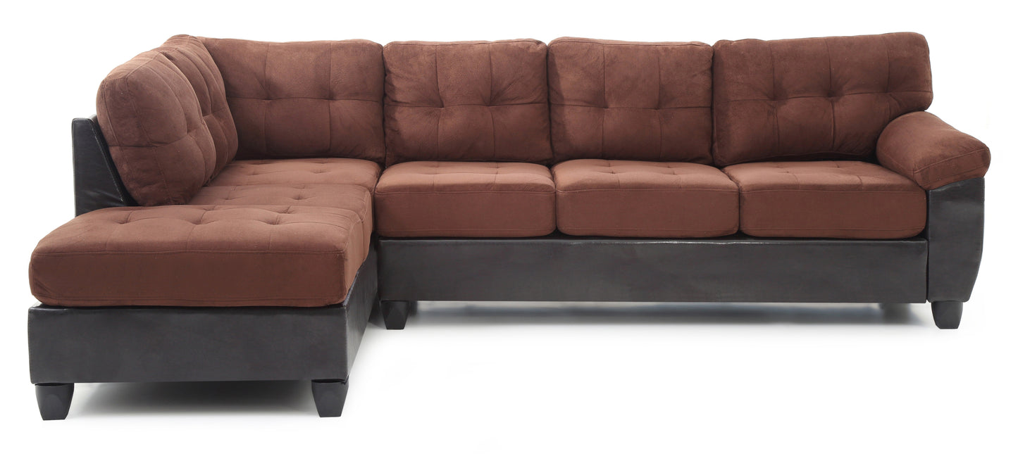 Luxurious Chocolate Sectional - Gallant G906B-SC