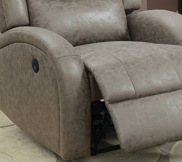 Ultimate Comfort Stone Power Recliner with Seamless Relaxation