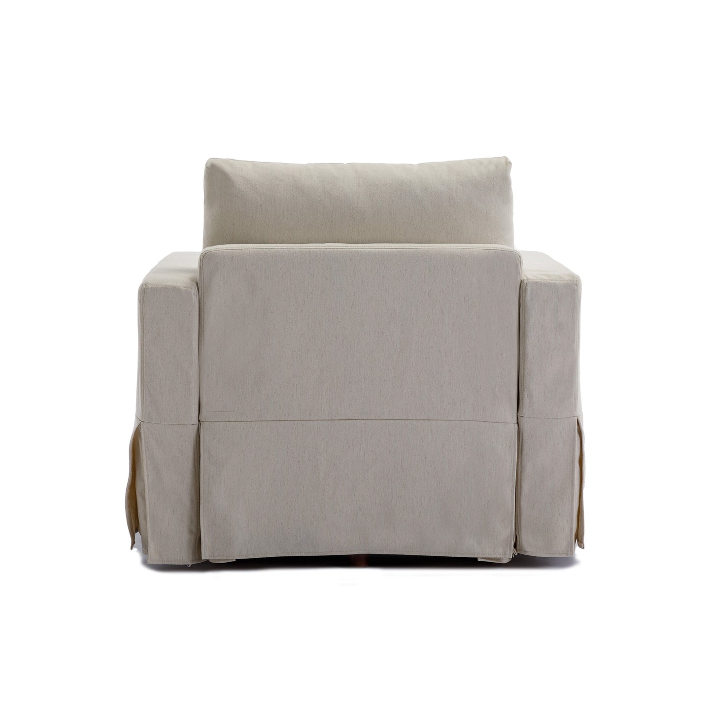 Single Seat Module Sofa Sectional Couch Seat Cushion and Back Cushion Removable and Washable,Cream