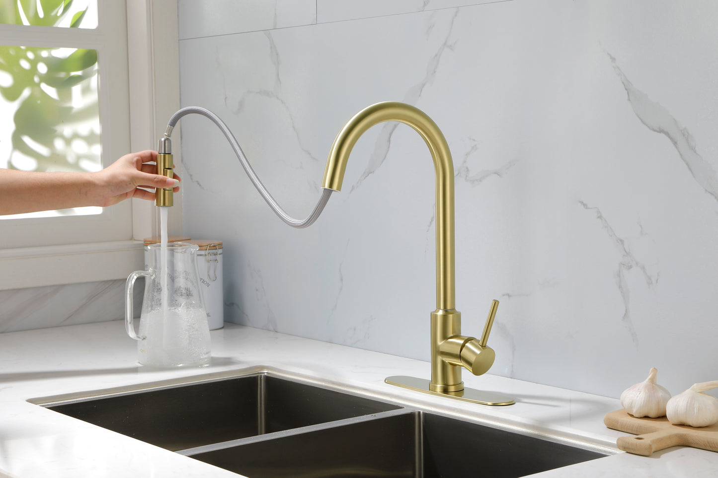 Kitchen Faucet with Pull Down Sprayer