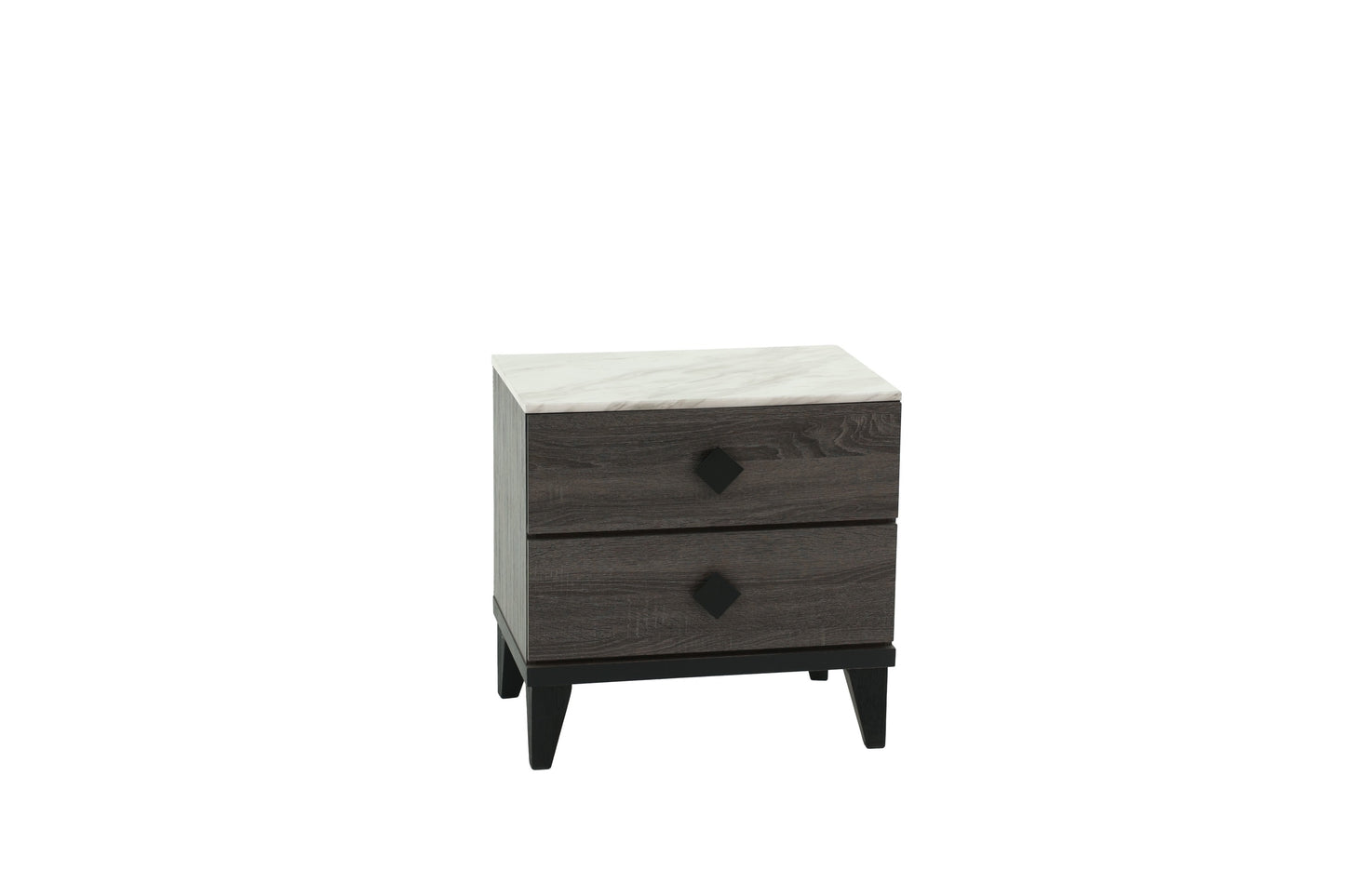 NIGHTSTAND in Dark Gray Oak (Rustic Accents)