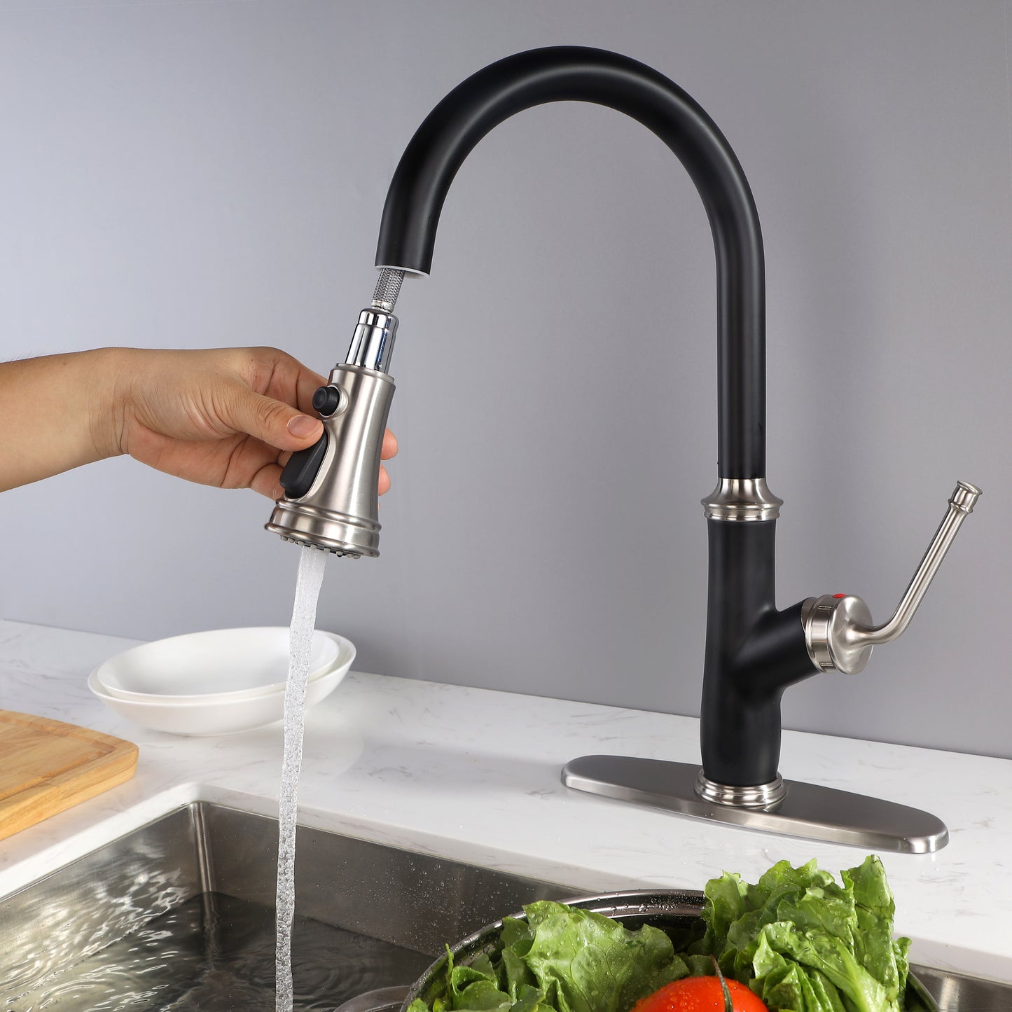 Kitchen Faucet with Pull Down Sprayer Modern Stainless Steel rv Kitchen Faucet