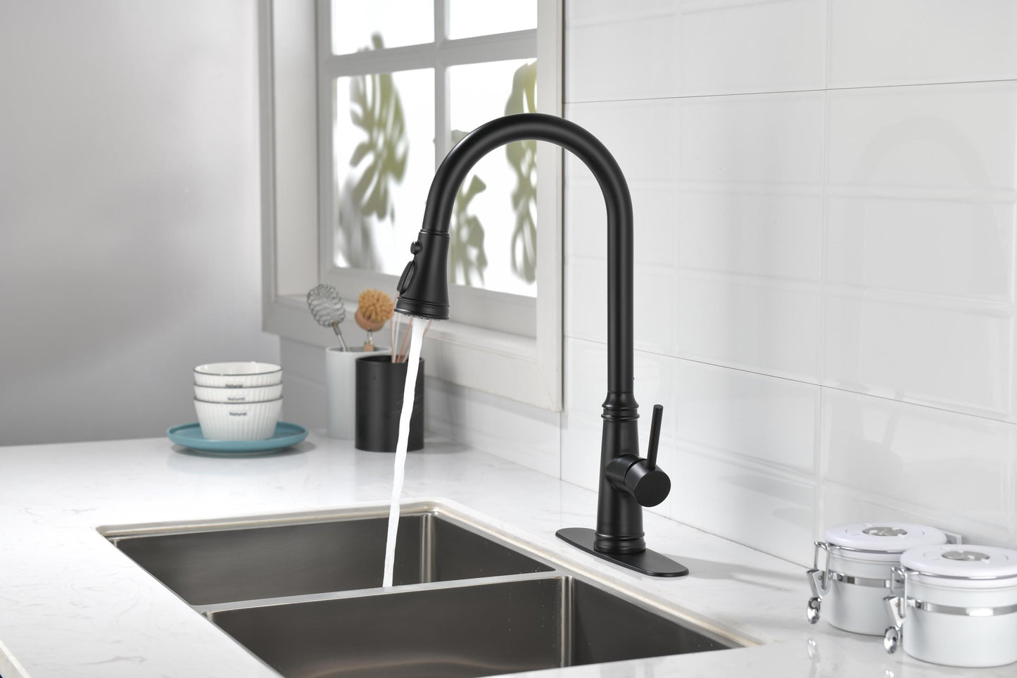 Touch Kitchen Faucet with Pull Down Sprayer